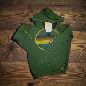 Aviator Nation Vintage Green Hoodie Medium